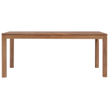 vidaXL természetes felületű tömör tíkfa étkezőasztal 180 x 90 x 76 cm (246951) bútor