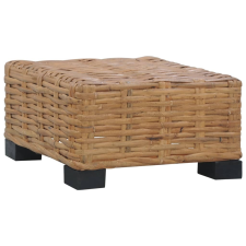 vidaXL természetes rattan dohányzóasztal 47 x 47 x 28 cm kerti bútor