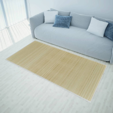 vidaXL Természetes színű bambusz szőnyeg 100 x 160 cm lakástextília