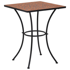 vidaXL terrakotta mozaikos bisztróasztal 60 cm kerti bútor