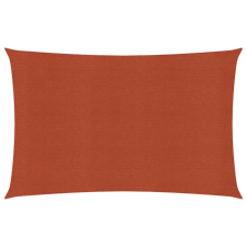 vidaXL Terrakotta négyszögletű HDPE napvitorla 160 g/m² 3,5x5 m kerti bútor