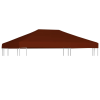 vidaXL Terrakotta pavilon tetőponyva 310 g/m² 3 x 4 m