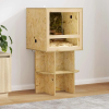 vidaXL Terrárium alap Barna 50 x 50 x 50 cm OSB