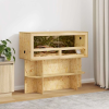 vidaXL Terrárium alap polcokkal Barna 100 x 40 x 50 cm OSB