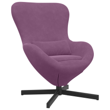 vidaXL Tojásfotel Lila Velúr (42002767) bútor