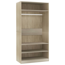 vidaXL tölgy színű szerelt fa ruhásszekrény 100 x 50 x 200 cm (800228) bútor