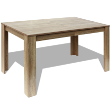vidaXL tölgyfa étkezőasztal 140 x 80 x 75 cm (243055) bútor