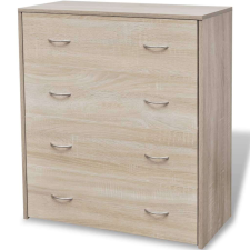 vidaXL tölgyfa színű 4 fiókos komód 60 x 30,5 x 71 cm bútor