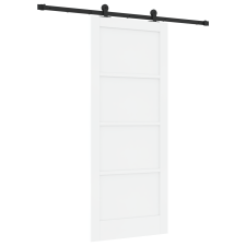 vidaXL tolóajtó szerelvénykészlettel fehér 83x202 cm szilárd fenyő (3333337) nyílászáró