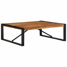 vidaXL tömör akácfa dohányzóasztal 100x100x35 cm bútor