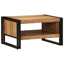 vidaXL tömör akácfa dohányzóasztal 70x50x38 cm bútor