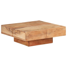 vidaXL tömör akácfa dohányzóasztal 80 x 80 x 28 cm bútor