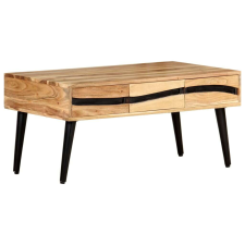 vidaXL tömör akácfa dohányzóasztal 88 x 50 x 42 cm bútor