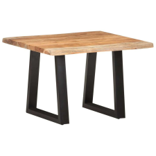vidaXL tömör akácfa dohányzóasztal természetes szélekkel 60x60x40 cm bútor