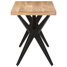 vidaXL tömör akácfa étkezőasztal 120 x 60 x 76 cm (323559) bútor