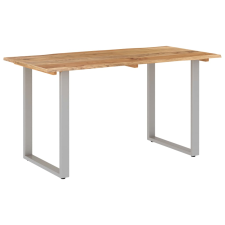 vidaXL tömör akácfa étkezőasztal 140 x 70 x 76 cm (286478) bútor