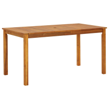 vidaXL tömör akácfa kerti asztal 140 x 80 x 74 cm kerti bútor