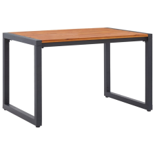 vidaXL tömör akácfa kerti asztal U-alakú lábakkal 140 x 80 x 75 cm kerti bútor