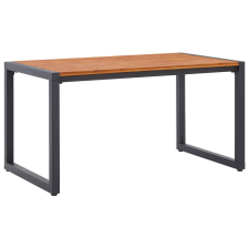 vidaXL tömör akácfa kerti asztal U-alakú lábakkal 160 x 80 x 75 cm kerti bútor