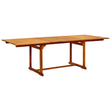 vidaXL tömör akácfa kerti étkezőasztal (150-200) x 100 x 75 cm kerti bútor