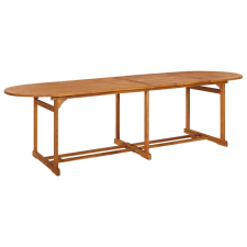 vidaXL tömör akácfa kerti étkezőasztal 280 x 90 x 75 cm kerti bútor