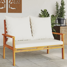 vidaXL tömör akácfa kerti kanapé párnával 120 cm kerti bútor