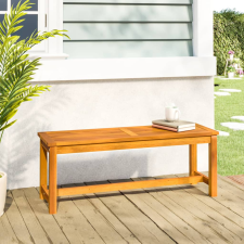 vidaXL tömör akácfa kerti pad 110 x 35 x 45 cm kerti bútor