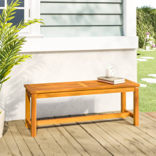vidaXL tömör akácfa kerti pad 110 x 35 x 45 cm kerti bútor