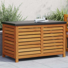 vidaXL tömör akácfa kerti tárolóláda 90x48x55 cm kerti tárolás