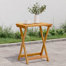 vidaXL tömör akácfa összecsukható kerti asztal 50 x 36 x 60 cm kerti bútor