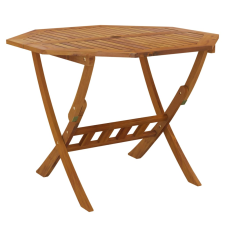vidaXL tömör akácfa összecsukható kerti asztal 90 x 75 cm (319672) kerti bútor