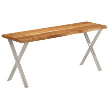vidaXL tömör akácfa pad természetes éllel 105 cm bútor