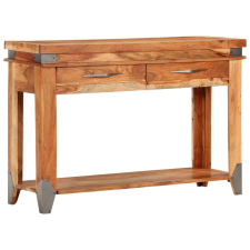 vidaXL tömör akácfa tálalóasztal 110 x 34 x 74 cm bútor