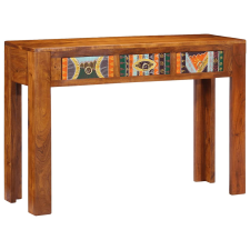 vidaXL tömör akácfa tálalóasztal 110 x 35 x 75 cm bútor