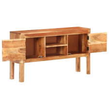 vidaXL tömör akácfa tálalószekrény 116 x 30 x 66 cm (320476) bútor