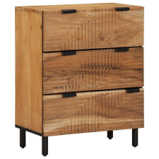 vidaXL tömör akácfa tálalószekrény 60 x 33 x 75 cm bútor