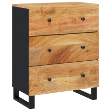 vidaXL tömör akácfa tálalószekrény 60 x 33 x 75 cm (345230) bútor