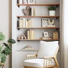 vidaXL tömör bükkfa falipolc 100 x 20 x 1,5 cm bútor