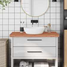 vidaXL tömör bükkfa fürdőszobai pult 100 x 50 x 4 cm építőanyag