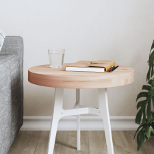 vidaXL tömör bükkfa kerek asztallap Ø40 x 4 cm bútor