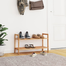 vidaXL tömör diófa cipőállvány 69 x 27 x 41 cm bútor