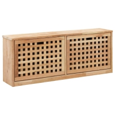 vidaXL tömör diófa cipőtároló pad 94 x 20 x 38 cm kerti bútor