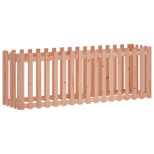 vidaXL tömör douglas fa kerti magaságyás kerítéssel 200x50x70 cm (832515) kerti tárolás