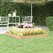 vidaXL tömör douglas fa növénytartó 110 x 110 x 27 cm kerti tárolás