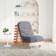 vidaXL tömör duglászfenyő futon kanapéágy matraccal 60 x 206 x 11 cm bútor