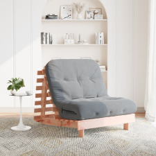 vidaXL tömör duglászfenyő futon kanapéágy matraccal 80 x 206 x 11 cm bútor