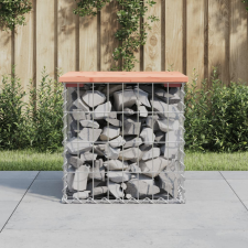 vidaXL tömör duglászfenyő gabion kerti pad 43x44x42 cm kerti bútor