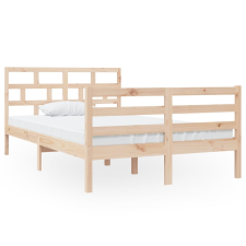 vidaXL tömör fa ágykeret 120 x 190 cm (4FT Small Double) (3101253) ágy és ágykellék