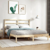 vidaXL tömör fa ágykeret 135 x 190 cm (4FT6 Double)