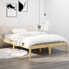 vidaXL tömör fa ágykeret 140 x 190 cm ágy és ágykellék